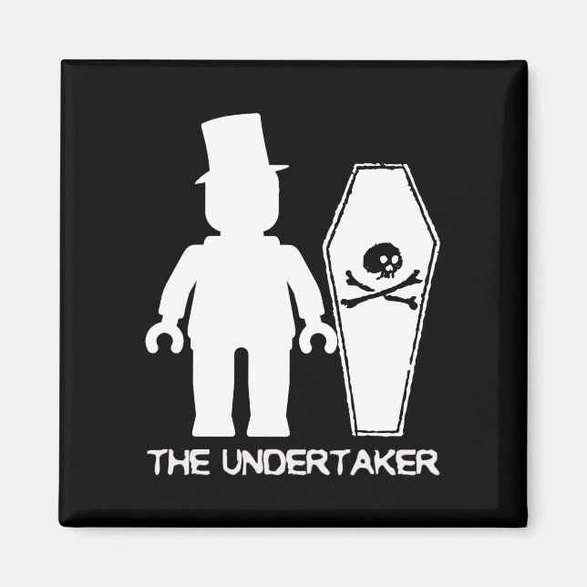 The Undertaker by Customise My Minifig Magnet (Front)