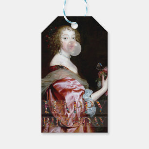 The unexpected arrival butterflies Happy Birthday Gift Tags