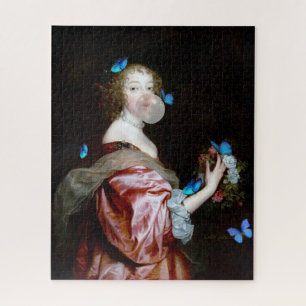 The Unexpected Arrival of Blue Butterflies Jigsaw Puzzle