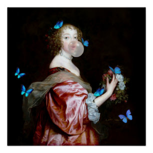 The Unexpected Arrival of Blue Butterflies Poster