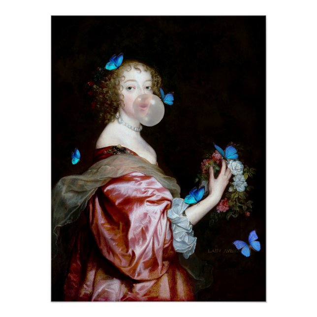 The Unexpected Arrival of Blue Butterflies Poster (Front)