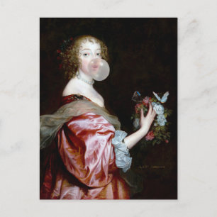 The unexpected arrival of butterflies postcard