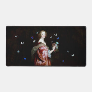 The Unexpected Arrival of More Butterflies Desk Mat