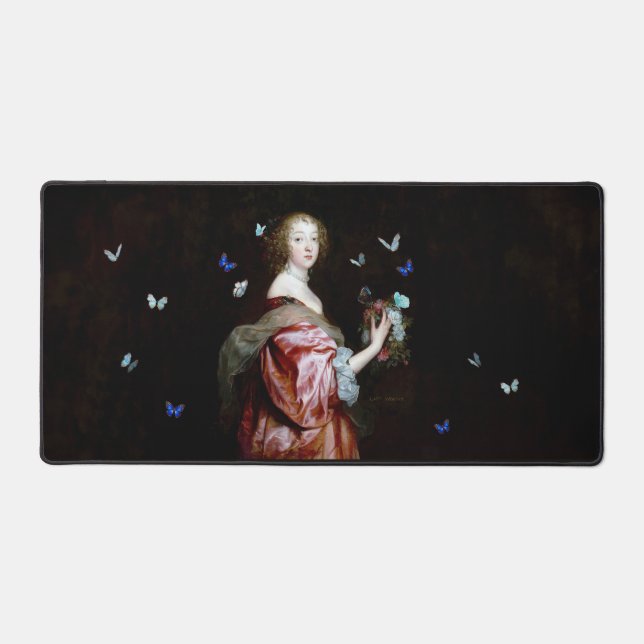 The Unexpected Arrival of More Butterflies Desk Mat (Front)