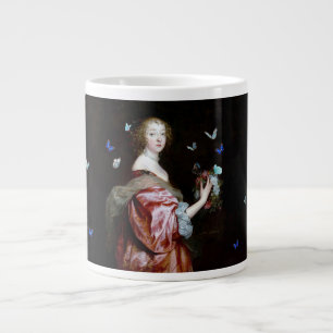 The Unexpected Arrival of More Butterflies Large Coffee Mug