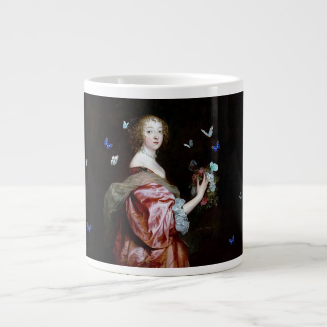 The Unexpected Arrival of More Butterflies Large Coffee Mug (Front)