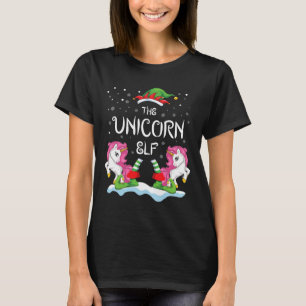 The Unicorn Elf Group Matching Family Christmas Gi T-Shirt