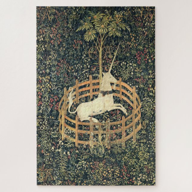 The Unicorn in Captivity (1495 - 1505) Mediaeval T Jigsaw Puzzle (Vertical)