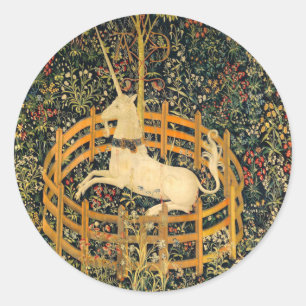The Unicorn in Captivity Classic Round Sticker