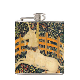 The Unicorn in Captivity Hip Flask