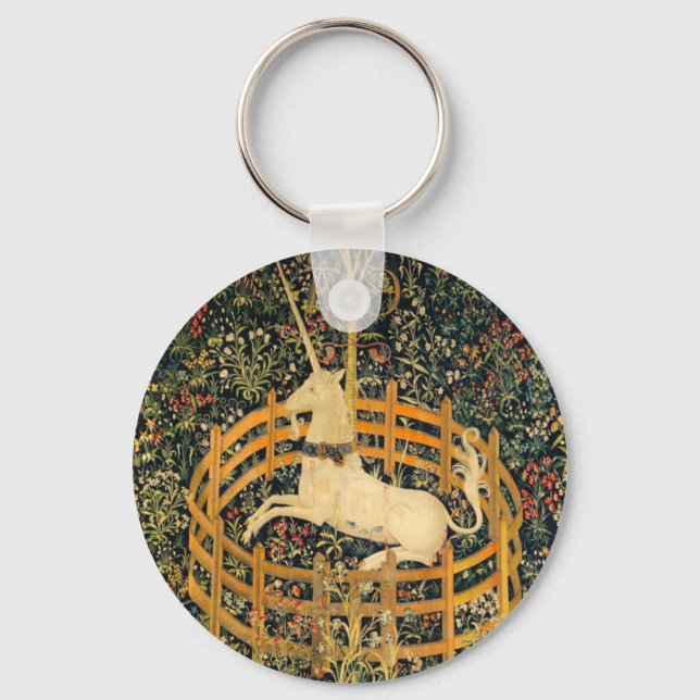 The Unicorn in Captivity Key Ring (Front)