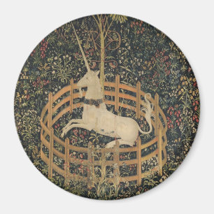 The Unicorn in Captivity, Mediaeval Tapestry  Magnet