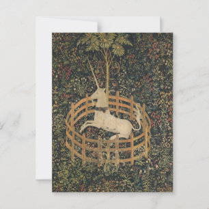 The Unicorn in Captivity, Mediaeval Tapestry  Postcard