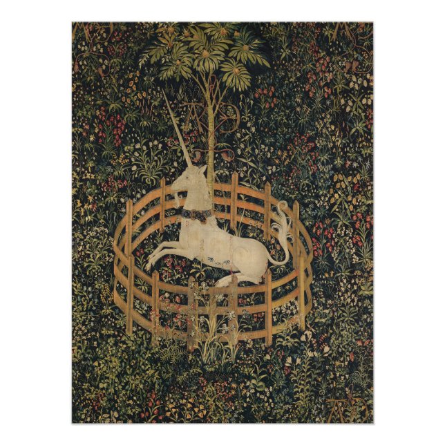 The Unicorn in Captivity, Mediaeval Tapestry  Poster (Front)