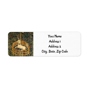 The Unicorn in Captivity Return Address Label