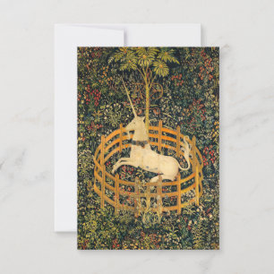 The Unicorn in Captivity RSVP Card