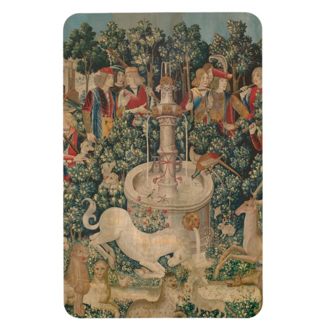 The Unicorn is Found, Mediaeval Tapestry Magnet (Vertical)