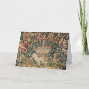 The Unicorn is Found, Mediaeval Tapestry Thank You Card