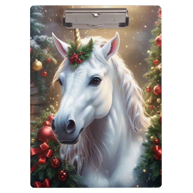 “The Unicorn of Noel” Clipboard (Front)