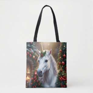 “The Unicorn of Noel” Tote Bag