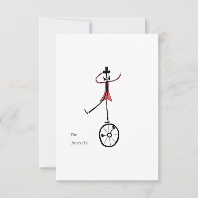 The Unicycle Flat Card (Front)