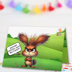 The Unimpressed Bunny with Surprise Inside Funny Card