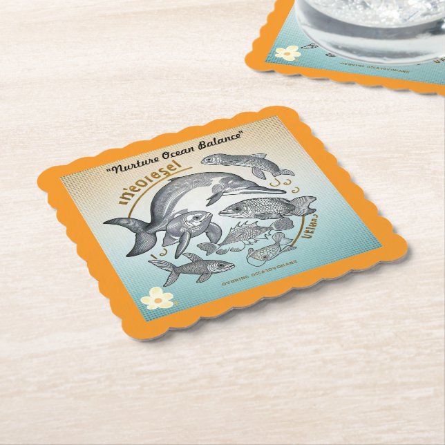 "The Uninhabitable Sea" Paper Coaster (Angled)