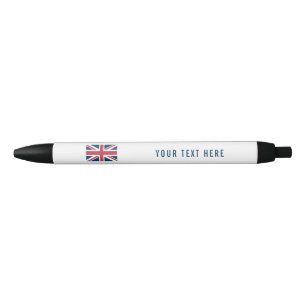 The Union Jack British Flag Black Ink Pen