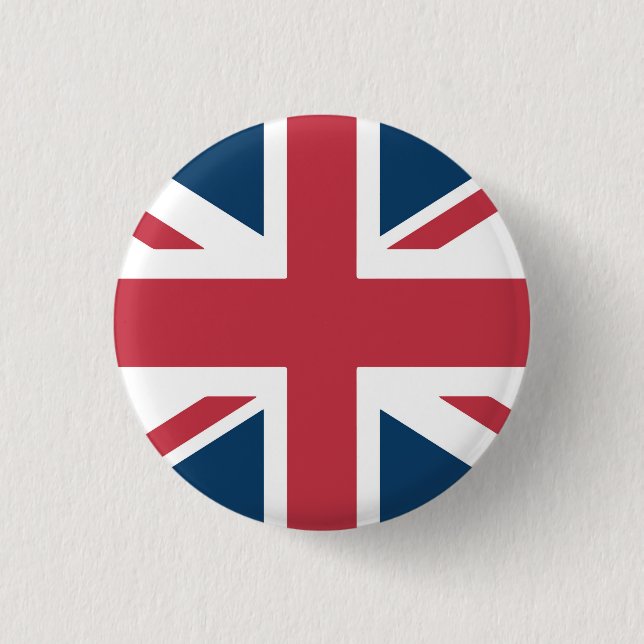 The Union Jack British Flag Button (Front)