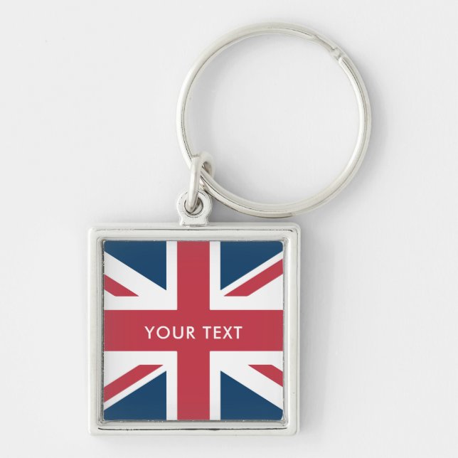 The Union Jack British Flag Keychain  (Front)