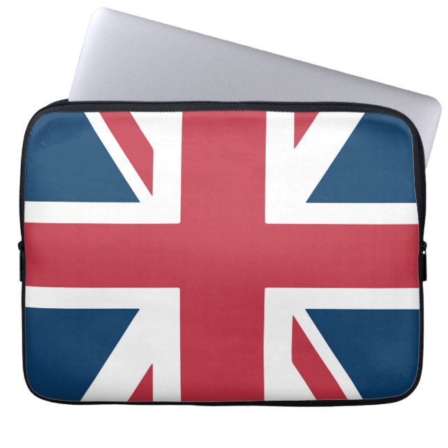The Union Jack British Flag Laptop Sleeve (Front)