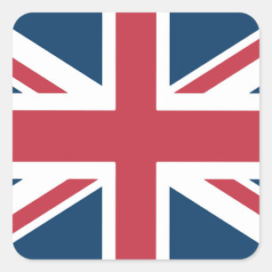 The Union Jack British Flag Square Sticker