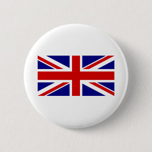 The Union Jack Flag 6 Cm Round Badge