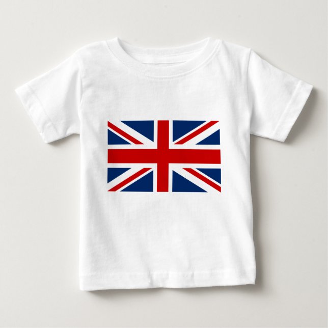 The Union Jack Flag Baby T-Shirt (Front)