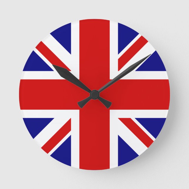 The Union Jack Flag Round Clock (Front)