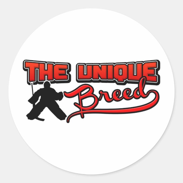 The Unique Breed Classic Round Sticker (Front)