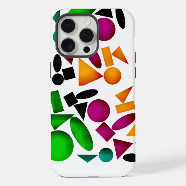 the unique shape of the colour pattern iPhone case (Back)
