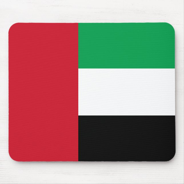 The United Arab Emirates Flag Mouse Pad (Front)