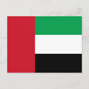 The United Arab Emirates Flag Postcard