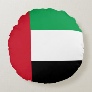 The United Arab Emirates Flag Round Cushion