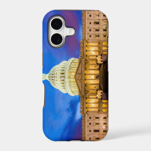 The United States Capitol at blue hour