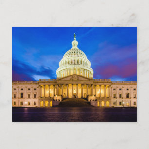 The United States Capitol at blue hour Postcard