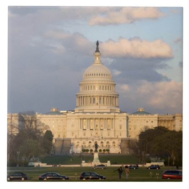 The United States Capitol Building in Ceramic Tile (Front)