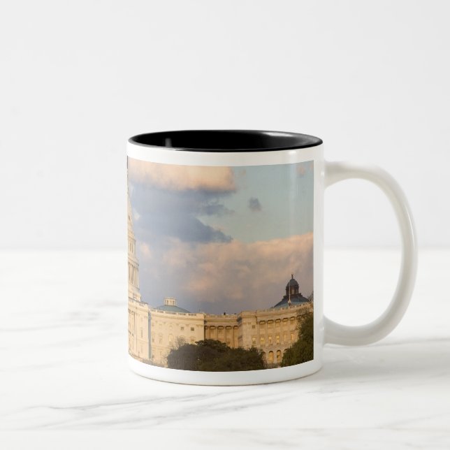 The United States Capitol Building in Two-Tone Coffee Mug (Right)