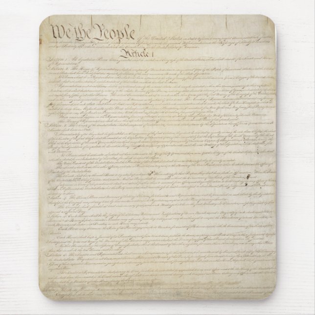 The United States Constitution Mouse Pad (Front)