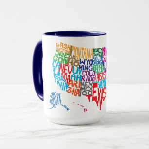 The United States in Names Mug