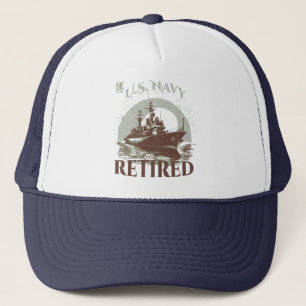The United States Navy Retired Trucker Hat