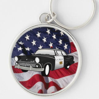 The United States of America 59 vintage Police Car Key Ring