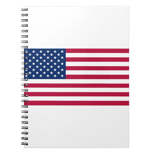 The United States Of America Flag Notebook (Front)