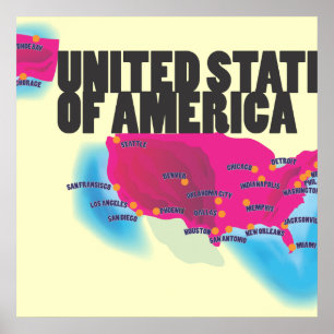 The United states Of America Poster